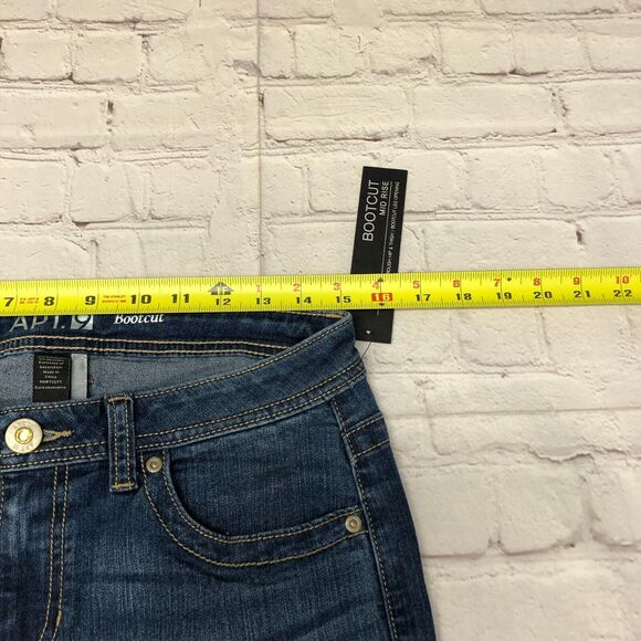 NWT Apt. 9 Women Mid Rise Bootcut Jeans Size 10 Blue Denim M189 -1 - Picture 12 of 16